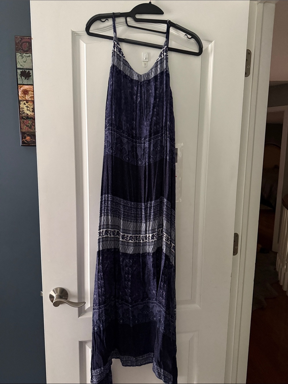 Patterned Maxi Slip Dress